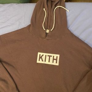 kith brown hoodie